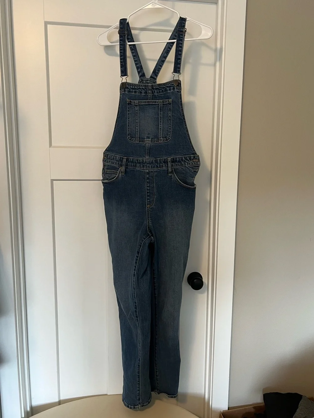 Universal Thread Dark Blue Denim Women's Overalls - Picture 1 of 4